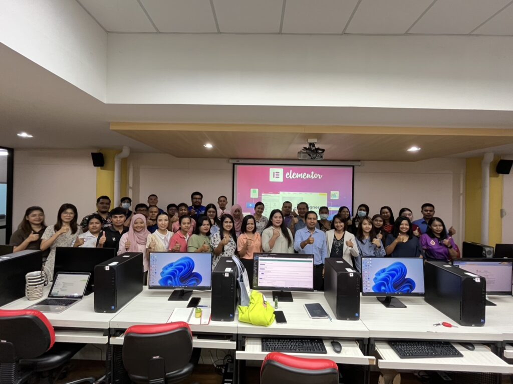 ศูนย์เทคโนโลยีดิจิทัลได้จัดการอบรมเชิงปฏิบัติการ หลักสูตร WordPress Elementor สำหรับผู้รับผิดชอบเว็บไซต์