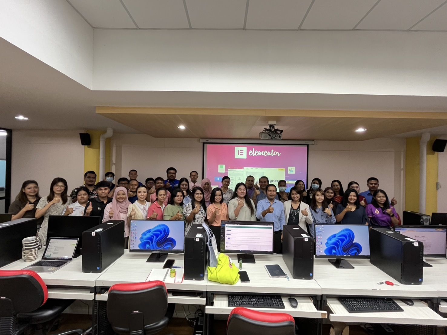 ศูนย์เทคโนโลยีดิจิทัลได้จัดการอบรมเชิงปฏิบัติการ หลักสูตร WordPress Elementor สำหรับผู้รับผิดชอบเว็บไซต์